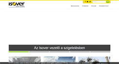 Desktop Screenshot of isover.hu